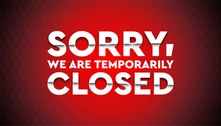 Coronavirus temporarily closed template.