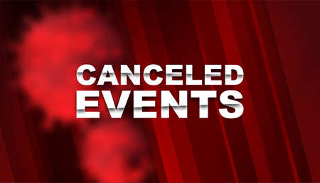 Canceled event background template.の写真素材