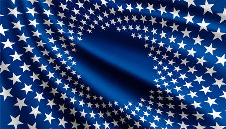 Flag of star background template.のイラスト素材