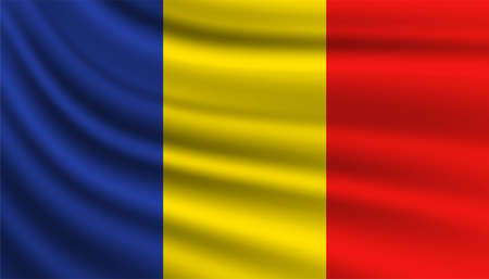 Flag of Romania background template.のイラスト素材