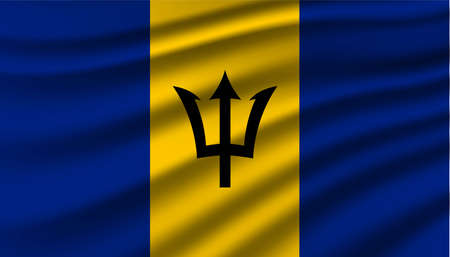 Flag of Bahamas background template.のイラスト素材
