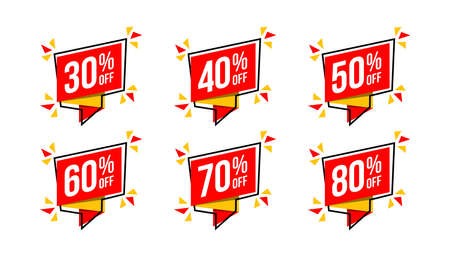Discount set banner template.
