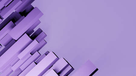 Abstract geometric 3D rendering object.の写真素材