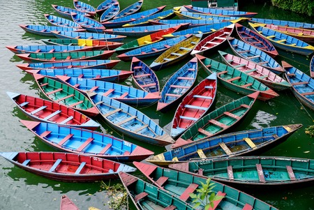 Colorful boatのeditorial素材