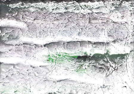 Nebulous watercolor work painted on paper. Gray green marble watercolor art.