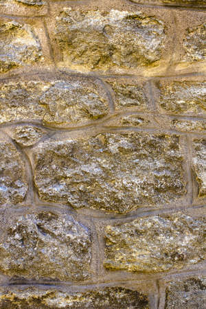 Detail of an old stone walls of the historic building