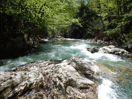 mountain riverの写真素材