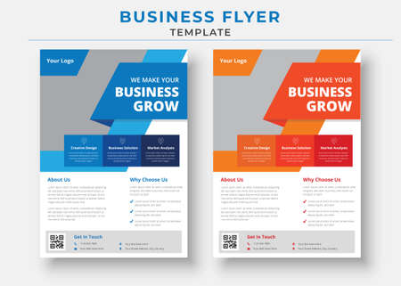 Business flyer template designのイラスト素材