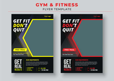 Gym Fitness Flyer Templateのイラスト素材
