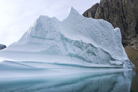 Iceberg in Arctic waters (Napassorsuaq Fjord, Greenland)