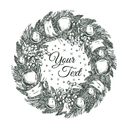 New Year postcardのイラスト素材