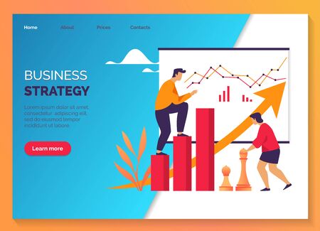 Business strategy, marketing work development planのイラスト素材