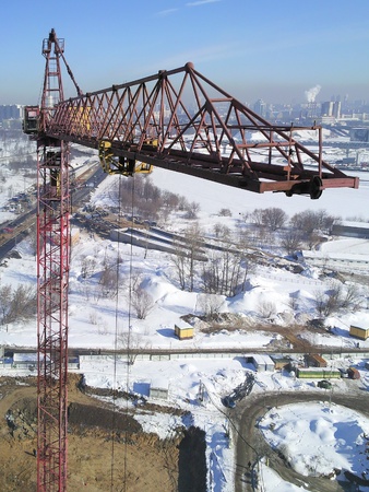 Tower craneの写真素材