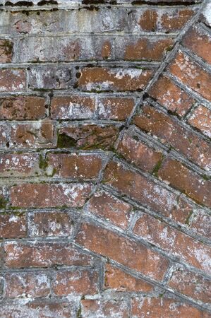 The old grunge brick wall for  backgrounds.の写真素材