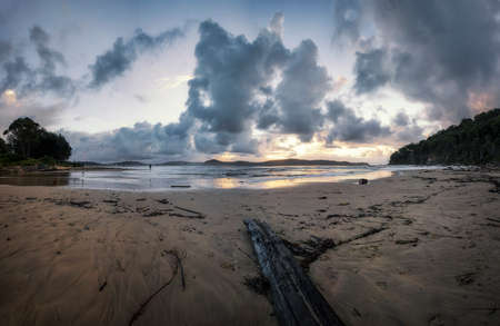 Overcast morning at Umina Beach on the NSW Central Coastの写真素材