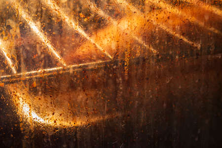 roast pork cooking in the extreme heat of an ovenの写真素材