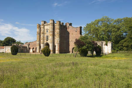   This is the veiw as would be seen from the abbey,  there is little to be seen of the abbey now. Part of the chapter house is still to be found but other than that only the stone outlines of the abbey walls are to be seen. のeditorial素材