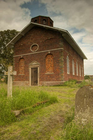 The church of St  Peter and St  Paul in Langton-By- Spilsby, Lincolnshire  This fascinating church is a grade 11 listed building built in the 19th century,constructed in 1725 of Flemish-bonded bricks, note the unusual bell tower which houses six bells の写真素材