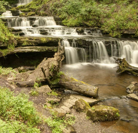 The Scalebar Force is a dramatic waterfall の写真素材