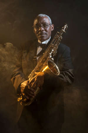 African American Saxophonist Sax Jazz Music