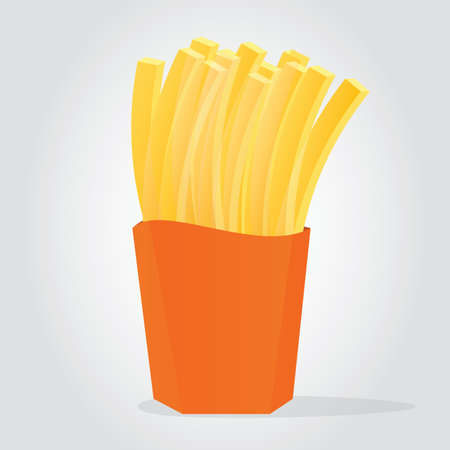 Illustration of Golden French Friesのイラスト素材