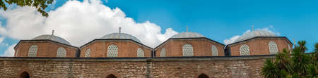 Panorama from the domed roofs of the kitchen wing of the Topkapi Palace in Istanbul, Turkeyのeditorial素材