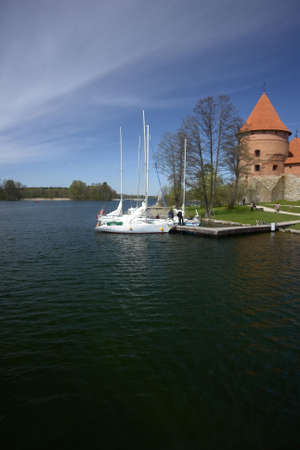 Trakai Castle, Lithuania                               の写真素材