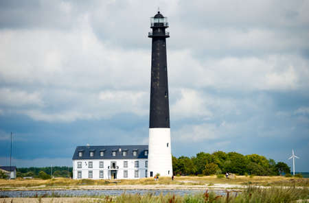 Saare Lighthouse  The main Southern lighthouse on island Saaremaa, Baltic Sea, Estonia, Europeの写真素材