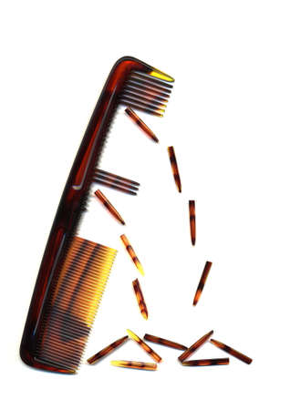 Broken life of combの写真素材