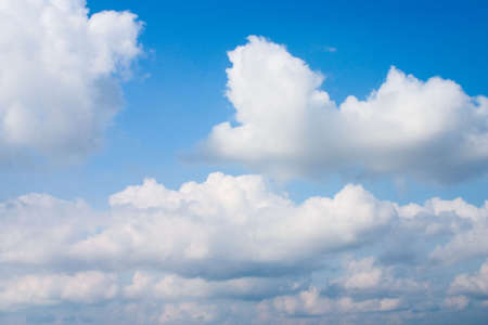 Summer sky full of heap clouds