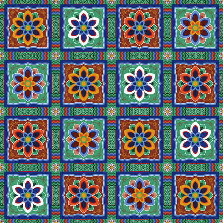 Dan-cheong. Korean traditional temple art.のイラスト素材
