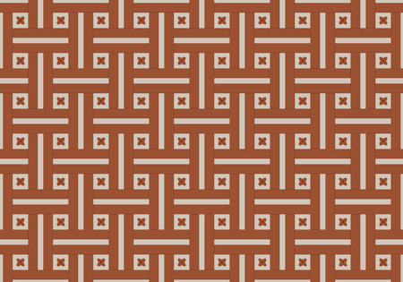 Korean traditional brick wall pattern.のイラスト素材