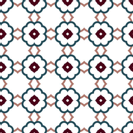 Abstract background texture in geometric ornamental style. Seamless design.のイラスト素材