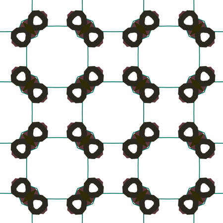Seamless vector pattern. Background texture in geometric ornamental style.