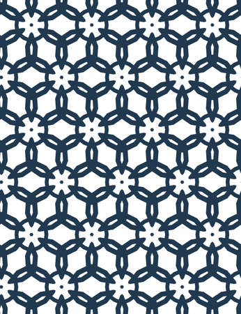 Seamless vector pattern in geometric ornamental styleのイラスト素材
