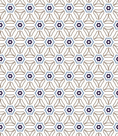 Geometric ornamental vector pattern. Seamless design texture.のイラスト素材