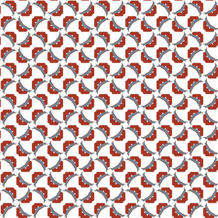 Seamless geometric ornamental vector pattern. Abstract backgroundのイラスト素材