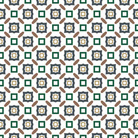 Geometric ornamental vector pattern. Seamless design texture.のイラスト素材