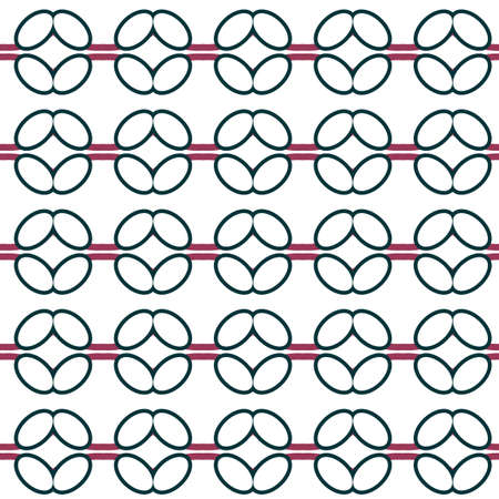 Seamless vector pattern in geometric ornamental style