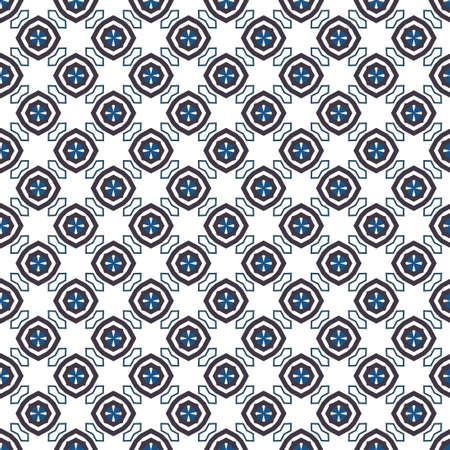 Seamless geometric ornamental vector pattern. Abstract backgroundのイラスト素材