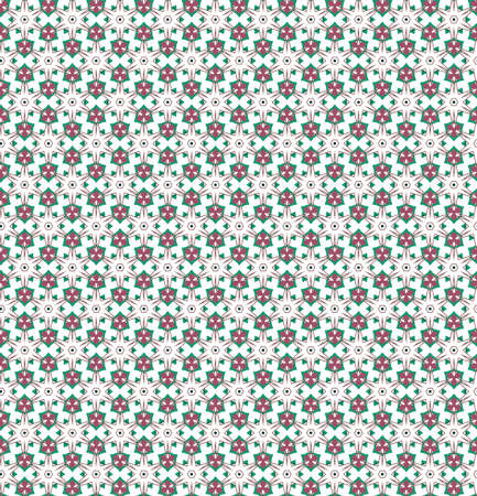 Seamless geometric ornamental vector pattern. Abstract backgroundのイラスト素材