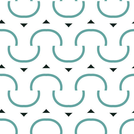 Seamless geometric ornamental vector pattern. Abstract backgroundのイラスト素材