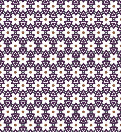 Seamless geometric ornamental vector pattern. Abstract backgroundのイラスト素材