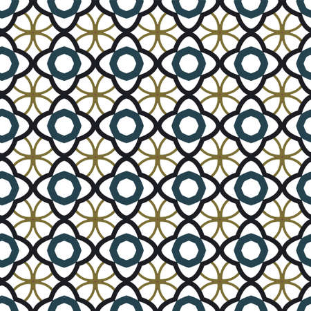 Geometric ornamental vector pattern. Seamless design texture.のイラスト素材