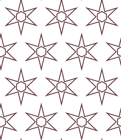 Seamless vector pattern in geometric ornamental styleのイラスト素材