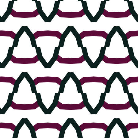 Seamless vector pattern in geometric ornamental style