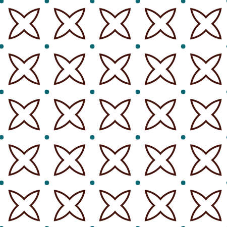 Geometric ornamental vector pattern. Seamless design texture.のイラスト素材