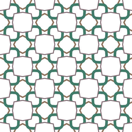 Seamless vector pattern in geometric ornamental styleのイラスト素材