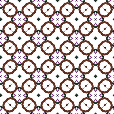 Seamless vector pattern in geometric ornamental styleのイラスト素材