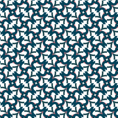 Seamless vector pattern in geometric ornamental styleのイラスト素材
